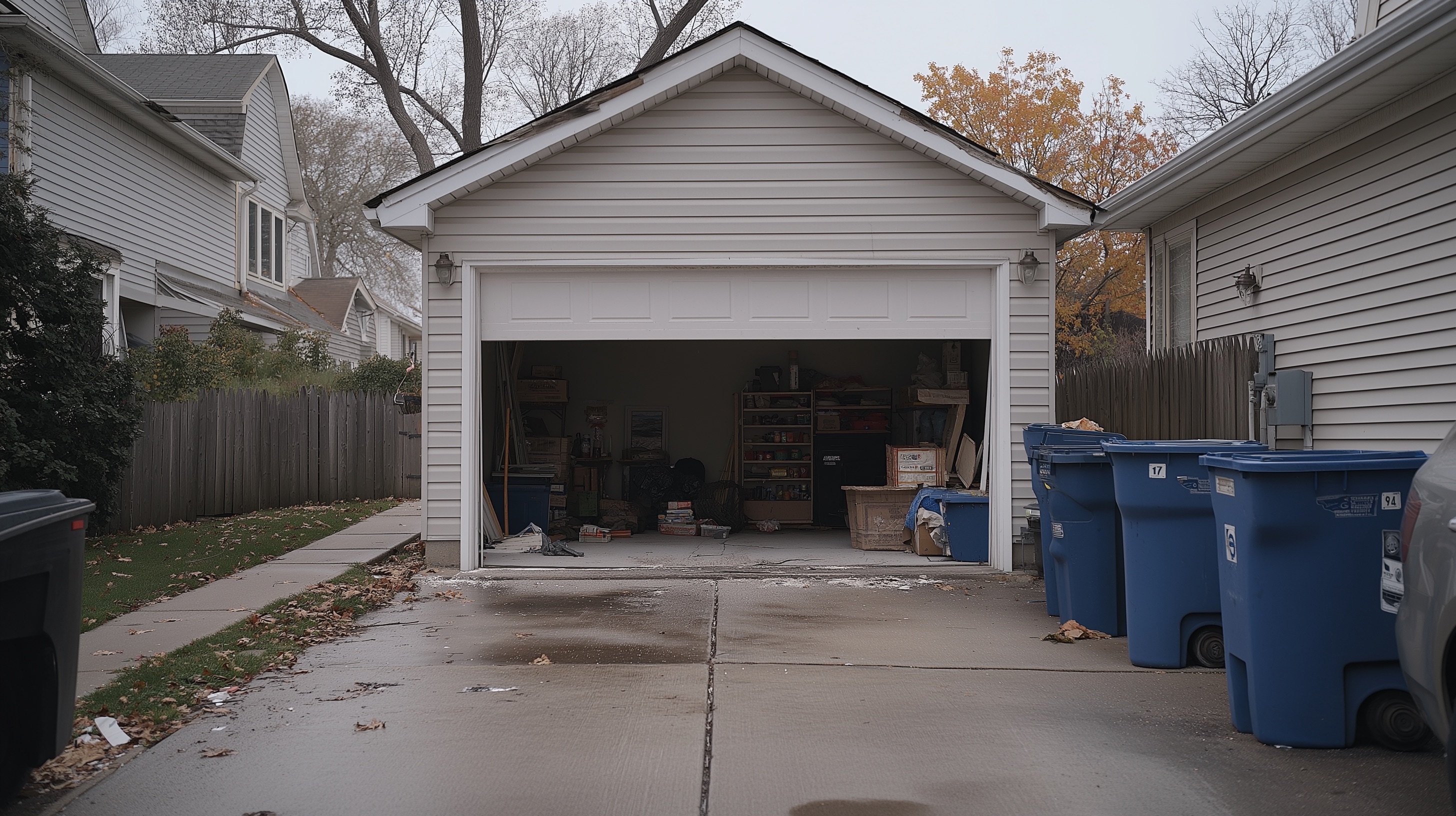 Garage door stuck halfway near you