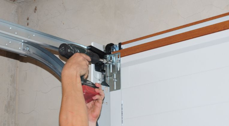 garage door track adjusment